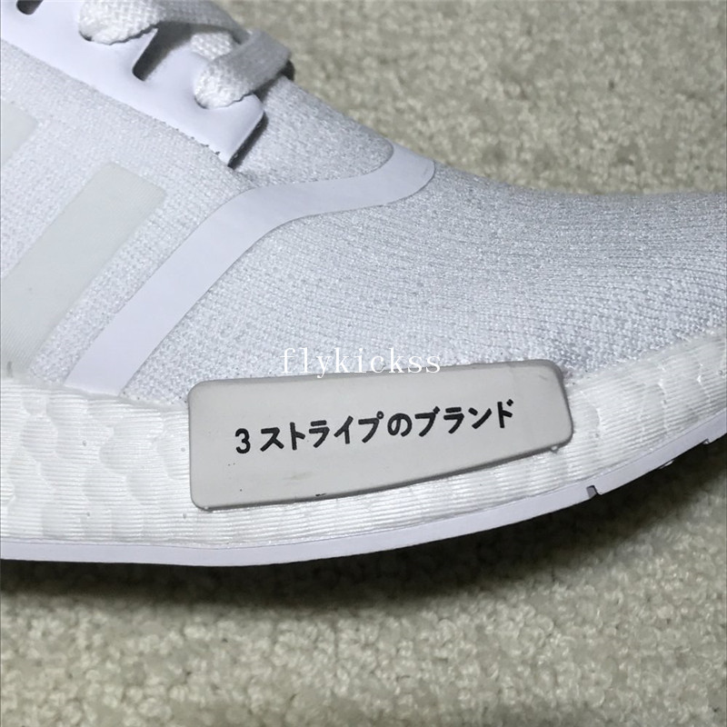 Real Boost Adidas NMD R1 PK Japan Triple White